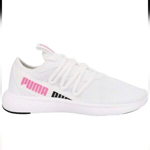 PUMA Soft Ride Star Running Shoes Mesh White/ Pink Sz. 8.5